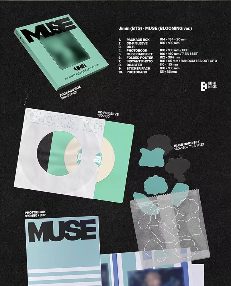 Normal Ver] BTS Jimin MUSE 2nd Solo Album [BLOOMING Ver. +